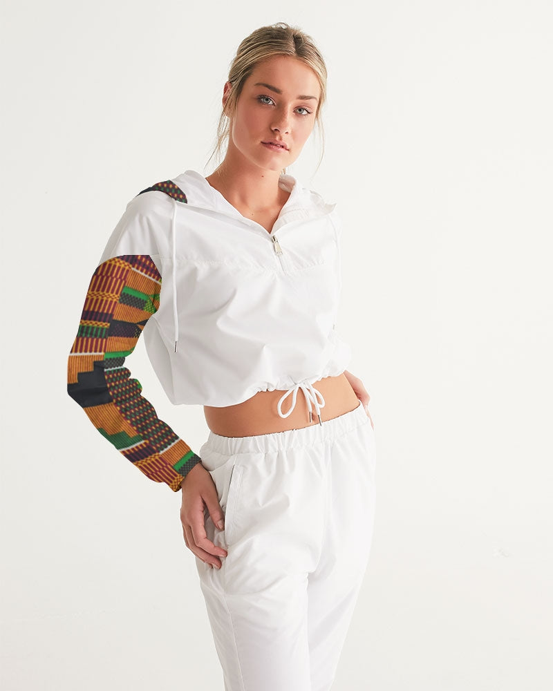 Kente Women's Cropped Windbreaker
