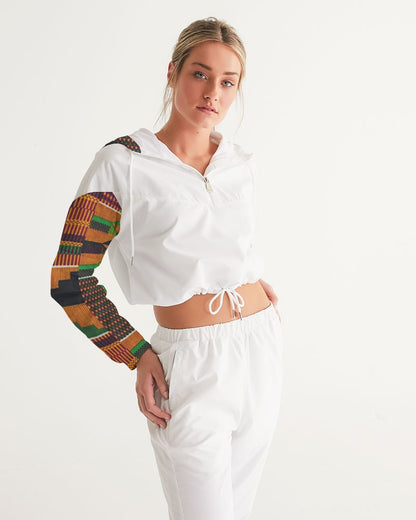 Kente Women's Cropped Windbreaker