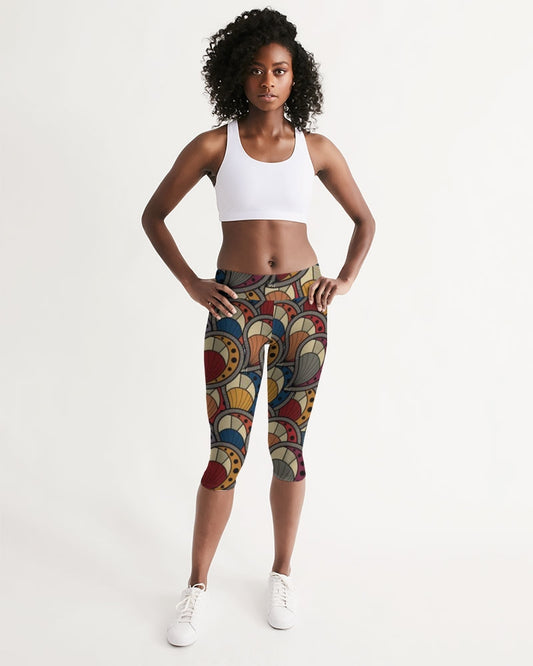 Classic Kente Women's Mid-Rise Capri