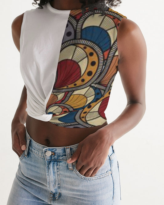 Classic Kente Women's Twist-Front Tank