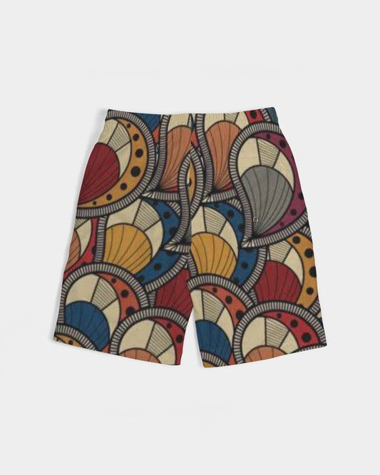 Black classic Kente Boys Swim Trunk