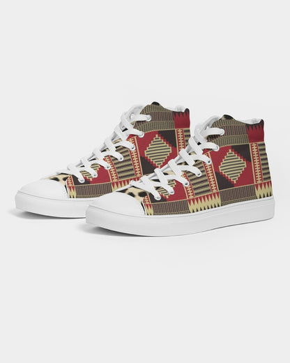BRW Kente Women's Hightop Canvas Shoe