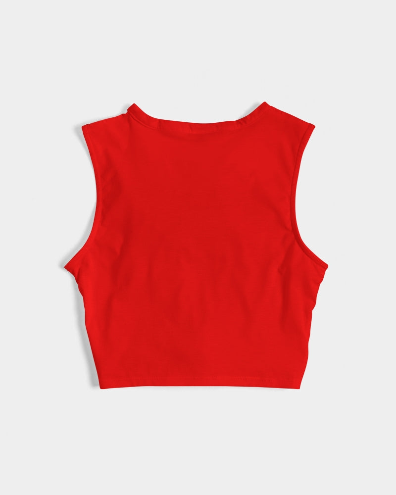 Poly By Nature Women's  All-Over Print Twist-Front Tank