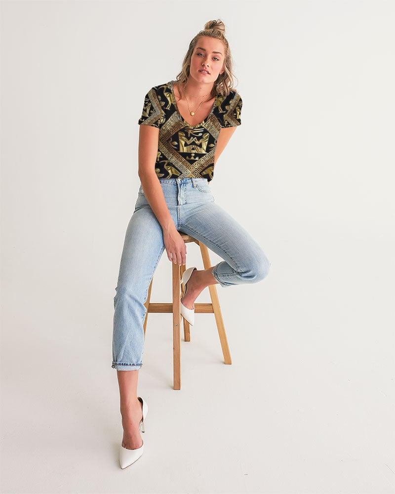 Regal Panther Women's V-Neck Tee