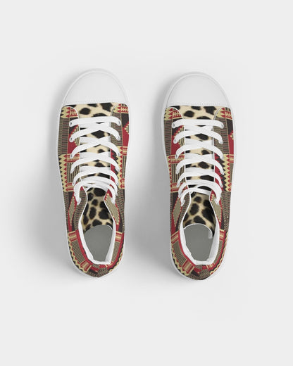 BRW Kente Women's Hightop Canvas Shoe