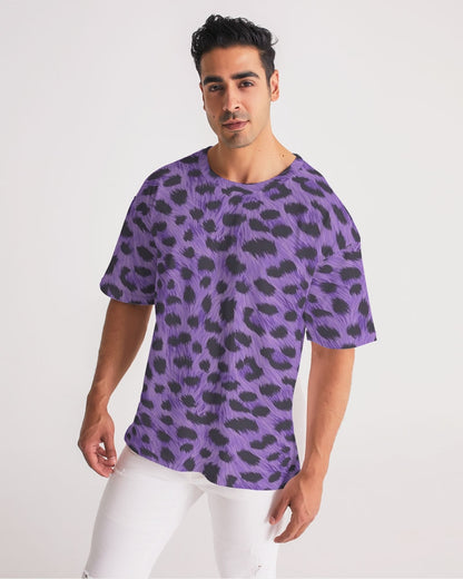Purple Leopard Men's Premium Heavyweight Tee