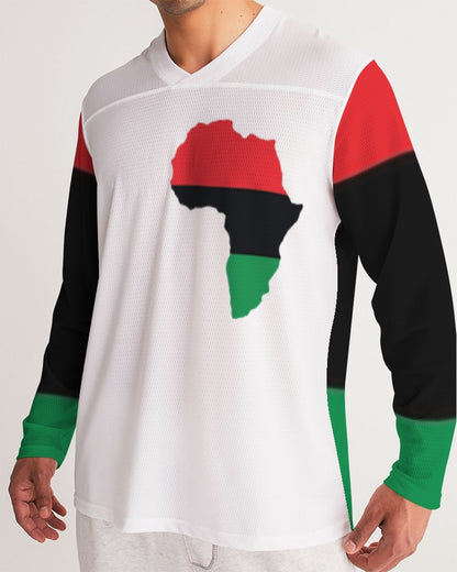 Pan African continental symbol Men's Long Sleeve Sports Jersey