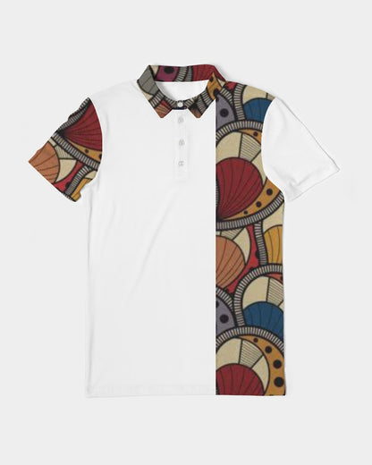 Classic Kente Men's Slim Fit Short Sleeve Polo