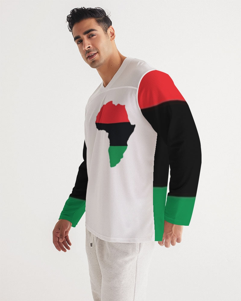 Pan African continental symbol Men's Long Sleeve Sports Jersey