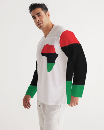 Pan African continental symbol Men's Long Sleeve Sports Jersey