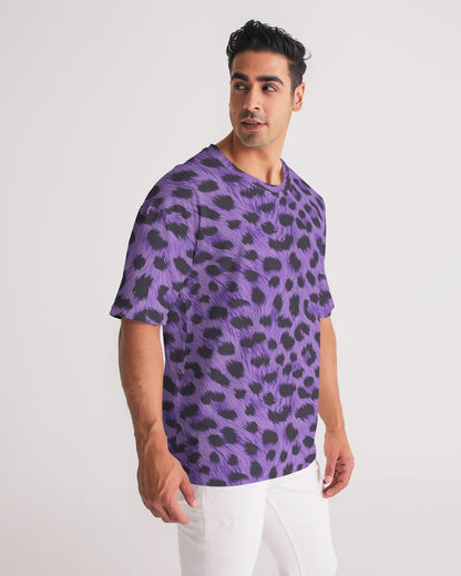 Purple Leopard Men's Premium Heavyweight Tee