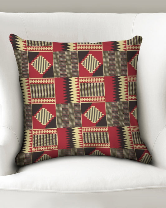 BRW Kente Throw Pillow Case 18"x18"