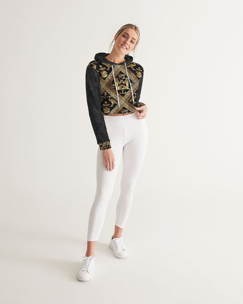 Regal Panther Women's Cropped Hoodie