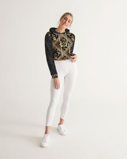 Regal Panther Women's Cropped Hoodie