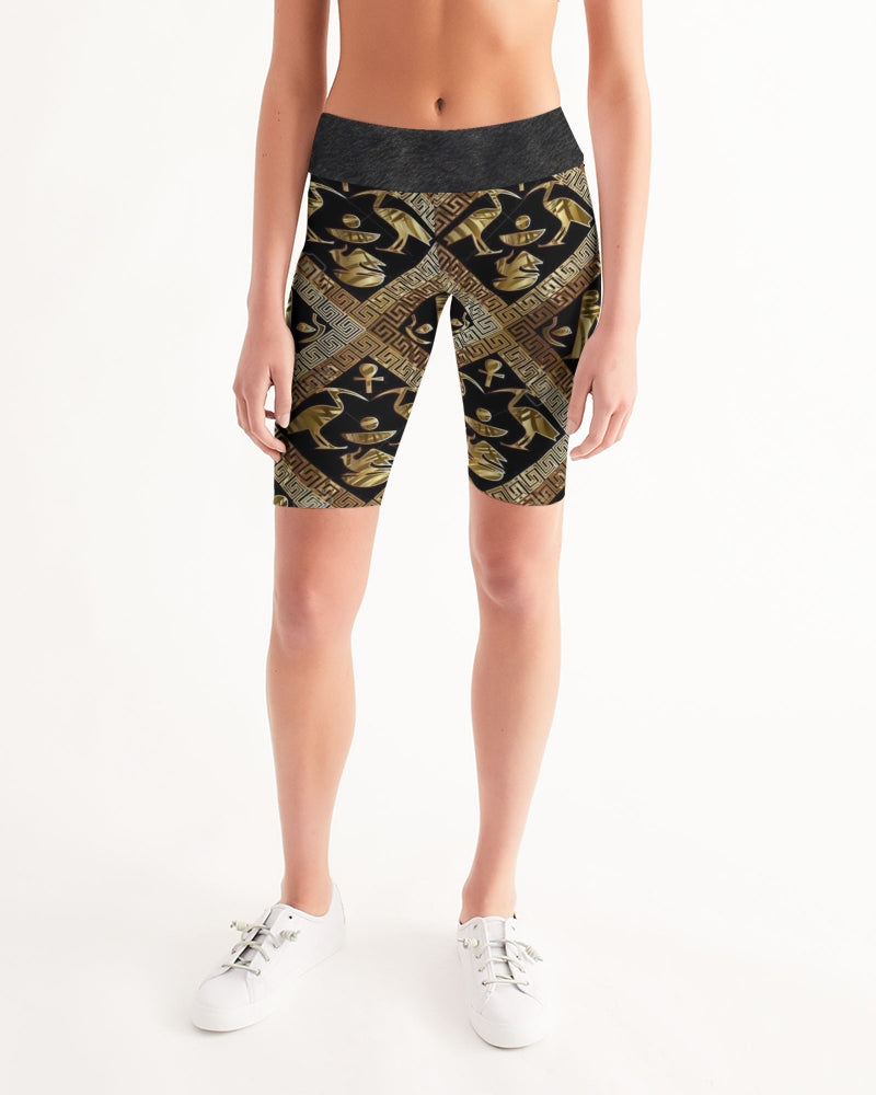 Regal Panther Women's Mid-Rise Bike Shorts