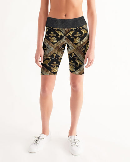 Regal Panther Women's Mid-Rise Bike Shorts