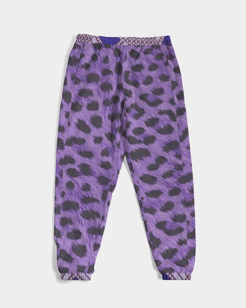 Purple Leopard Men's Track Pants