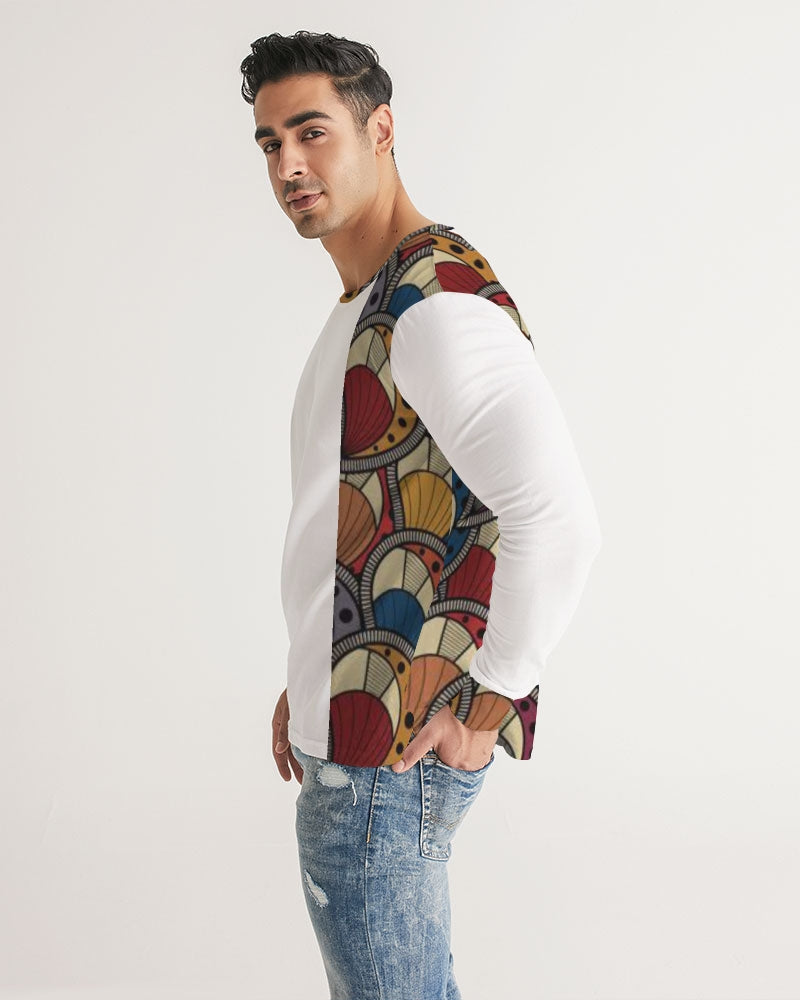 Classic Kente Men's Long Sleeve Tee