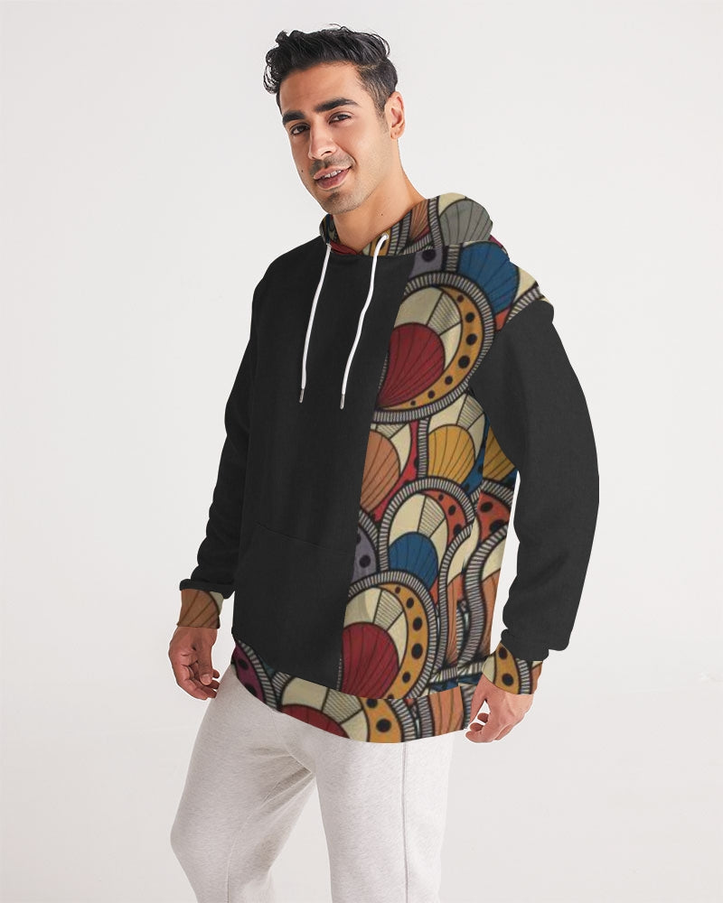 Black classic Kente Men's Hoodie