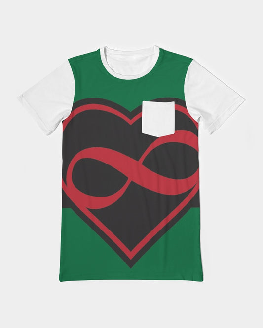 Black polyamorous flag Men's Everyday Pocket Tee