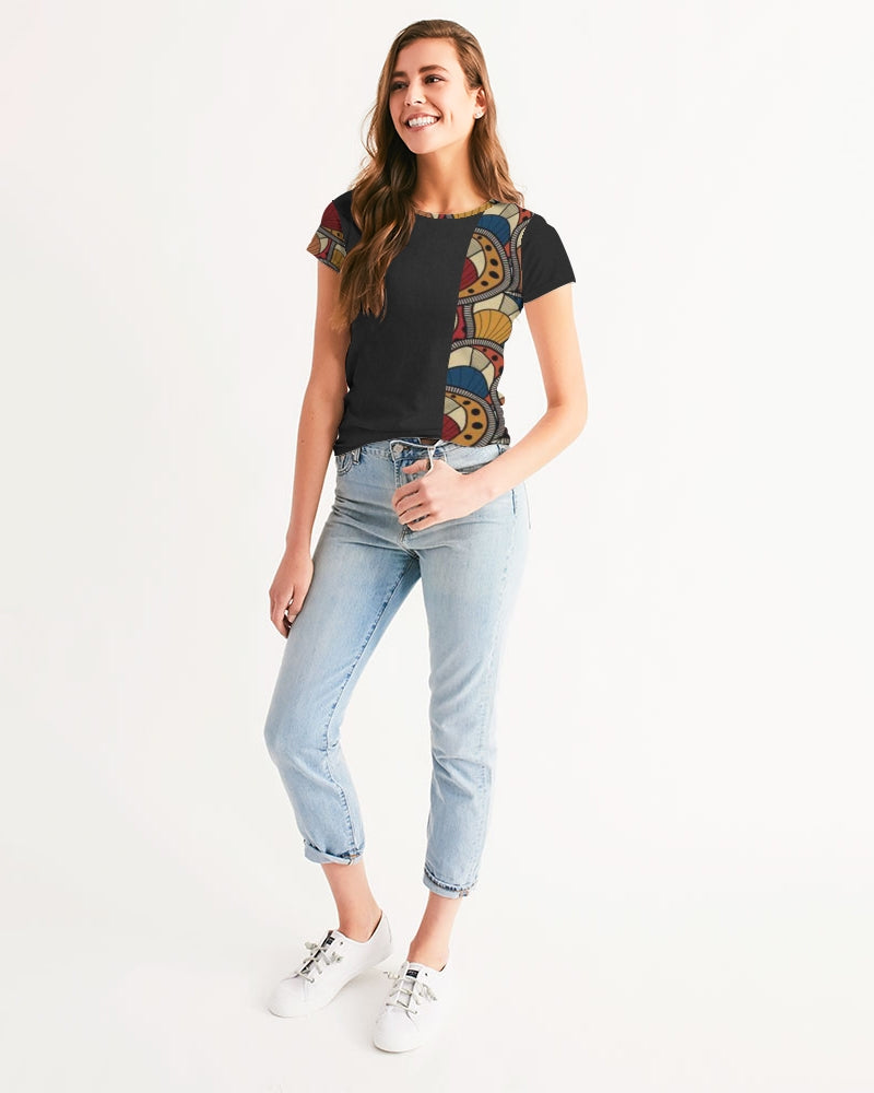Black classic Kente Women's Tee
