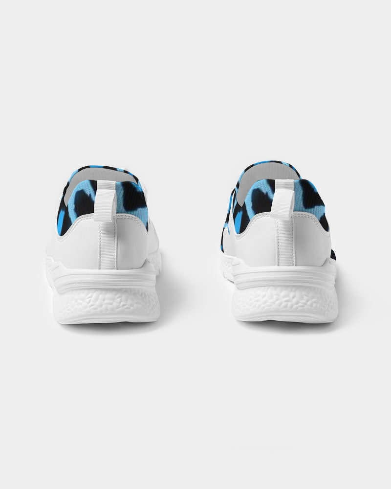 Blue leopard kente Men's Two-Tone Sneaker