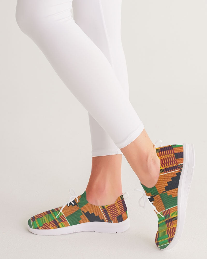 Kente Women's Lace Up Flyknit Shoe