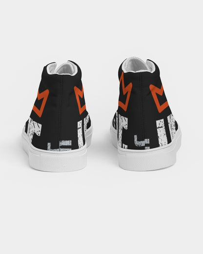 red UNITYGOD Logo Men's Hightop Canvas Shoe