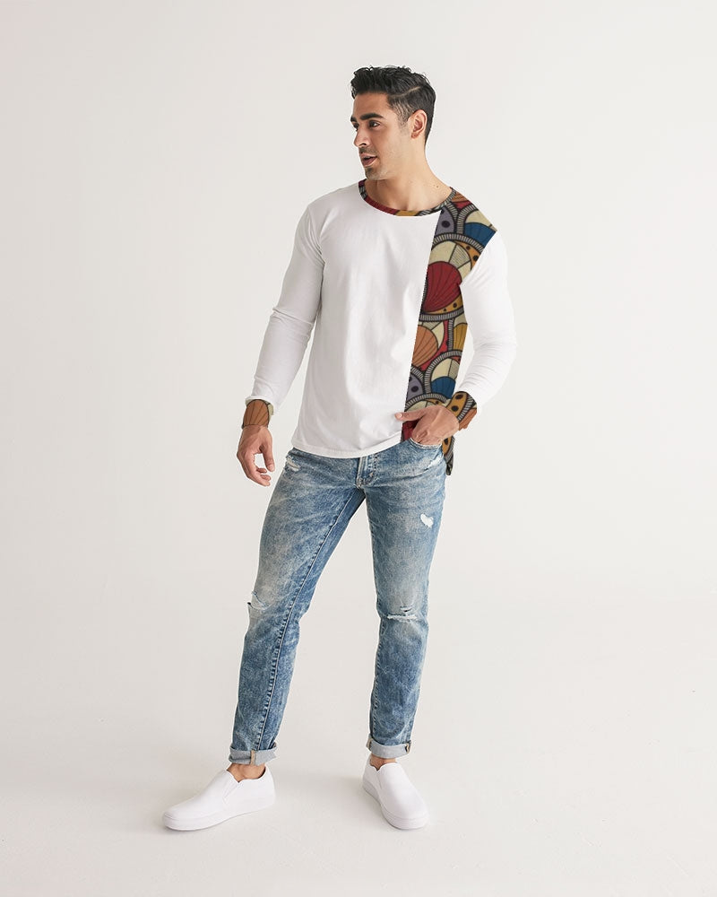 Classic Kente Men's Long Sleeve Tee