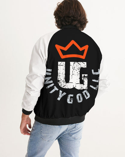 red UNITYGOD Logo Men's Bomber Jacket