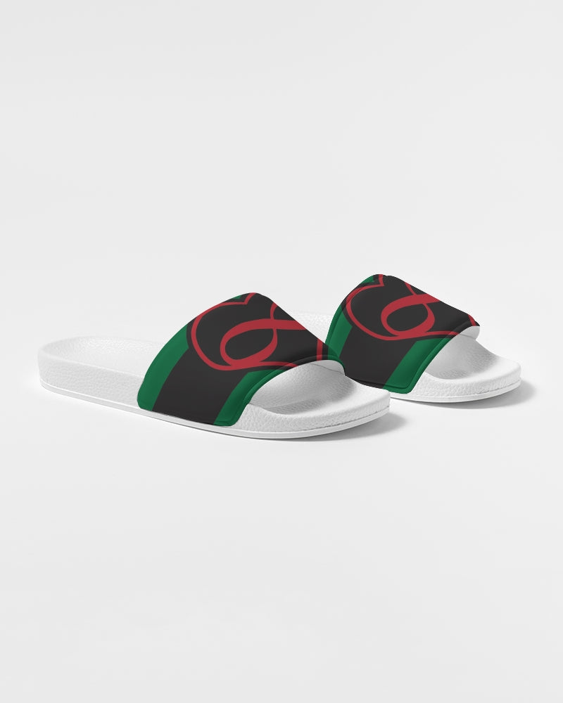 Black polyamorous flag Men's Slide Sandal