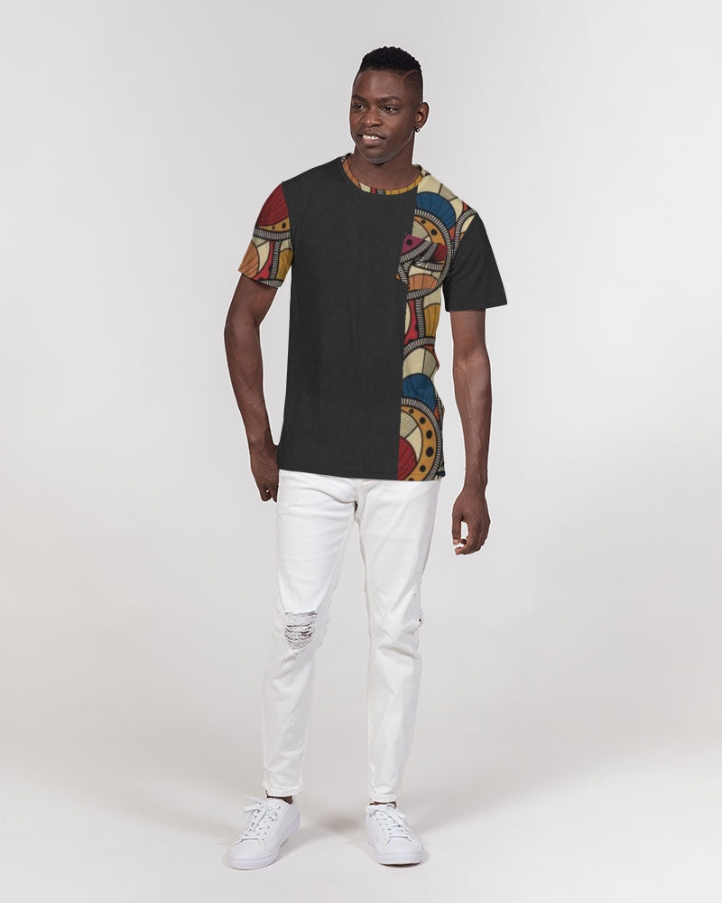 Black classic Kente Men's Everyday Pocket Tee
