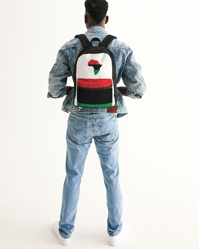 Pan African continental symbol Small Canvas Backpack