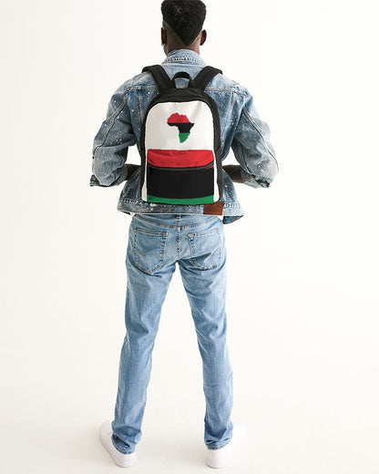 Pan African continental symbol Small Canvas Backpack
