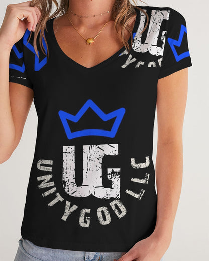 UNITYGOD Logo 5 Women's V-Neck Tee