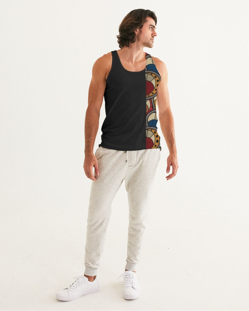Black classic Kente Men's Tank