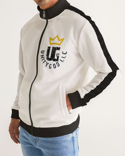 UNITYGOD Logo 4 Men's Stripe-Sleeve Track Jacket