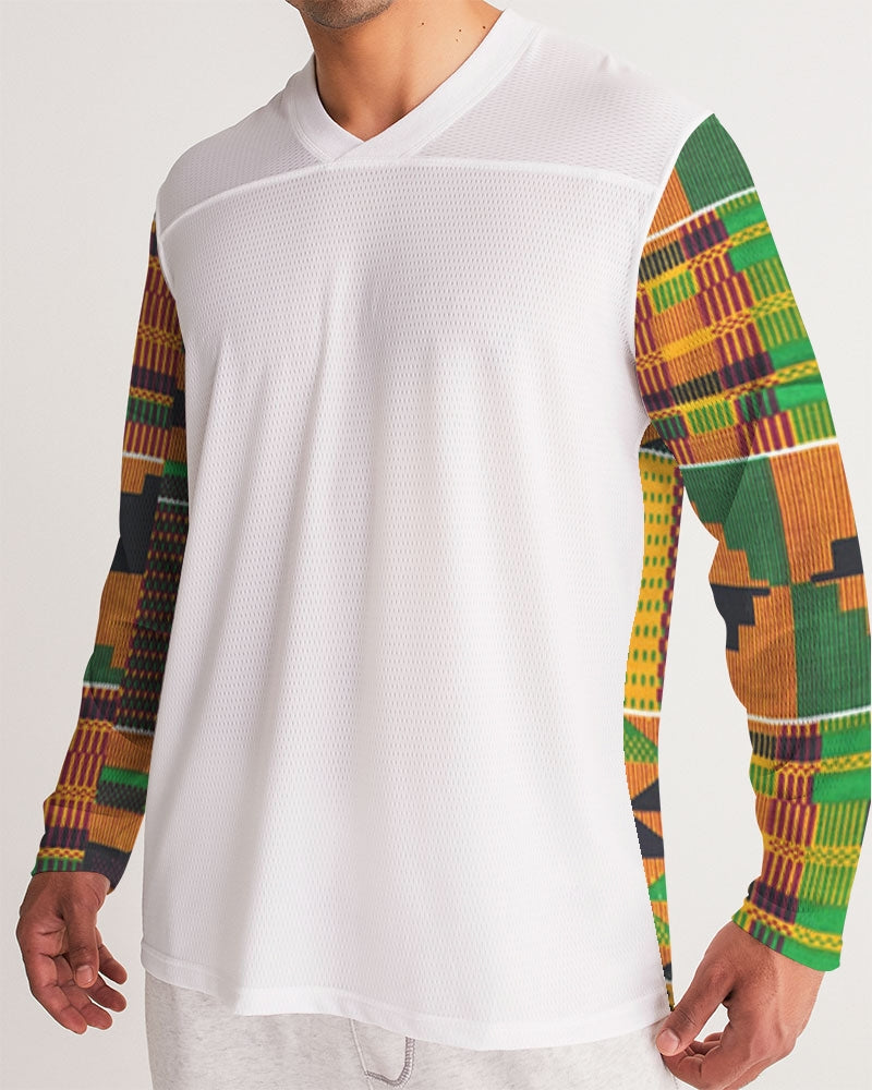 Kente Men's Long Sleeve Sports Jersey