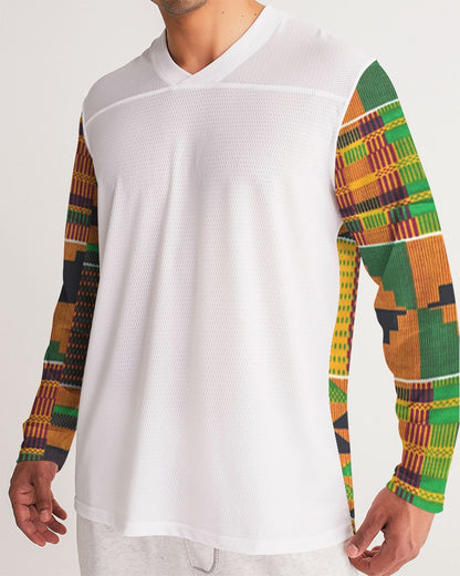 Kente Men's Long Sleeve Sports Jersey