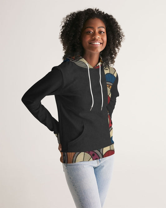 Black classic Kente Women's Hoodie