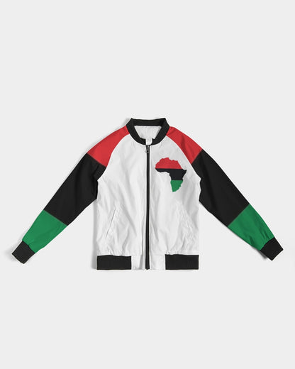 Pan African continental symbol Women's Bomber Jacket