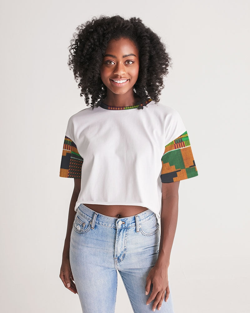 Kente Women's Lounge Cropped Tee