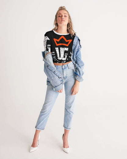 red UNITYGOD Logo Women's Twist-Front Cropped Tee