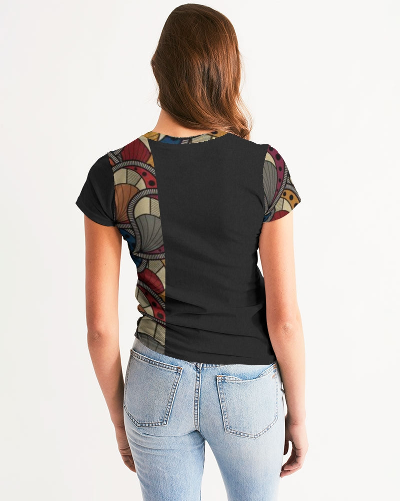Black classic Kente Women's Tee