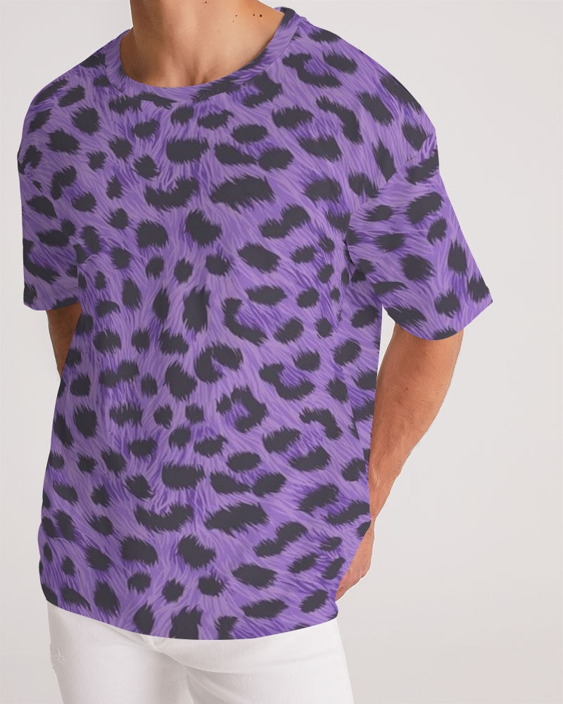 Purple Leopard Men's Premium Heavyweight Tee
