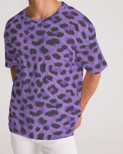 Purple Leopard Men's Premium Heavyweight Tee