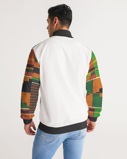Kente Men's Stripe-Sleeve Track Jacket