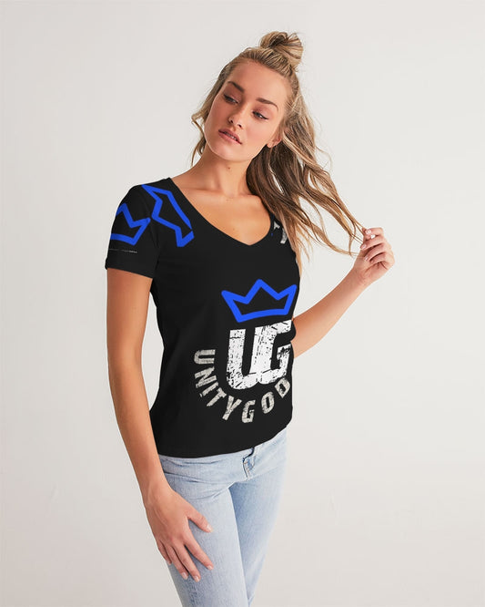 UNITYGOD Logo 5 Women's V-Neck Tee