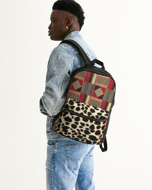BRW Kente Small Canvas Backpack