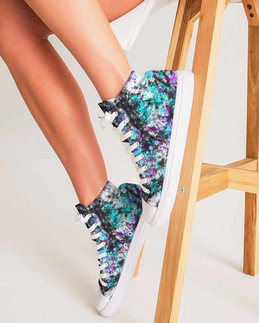 BLACK DIVINITY Women's Hightop Canvas Shoe